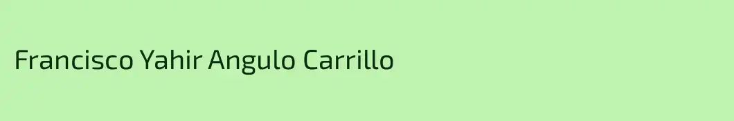Francisco Yahir Angulo Carrillo